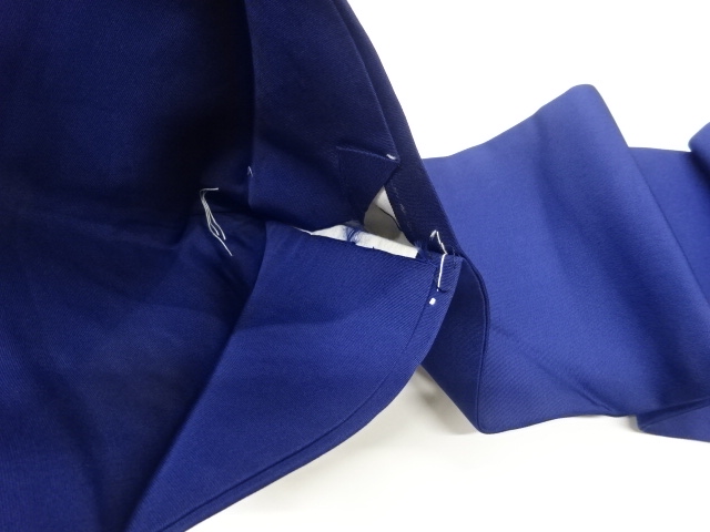  塩瀬金彩手描き玉手箱に青海波・唐草・菊模様名古屋帯